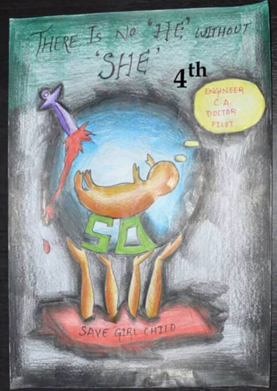 How To Draw Save Girl Child Postersave Girl Child Dra vrogue.co